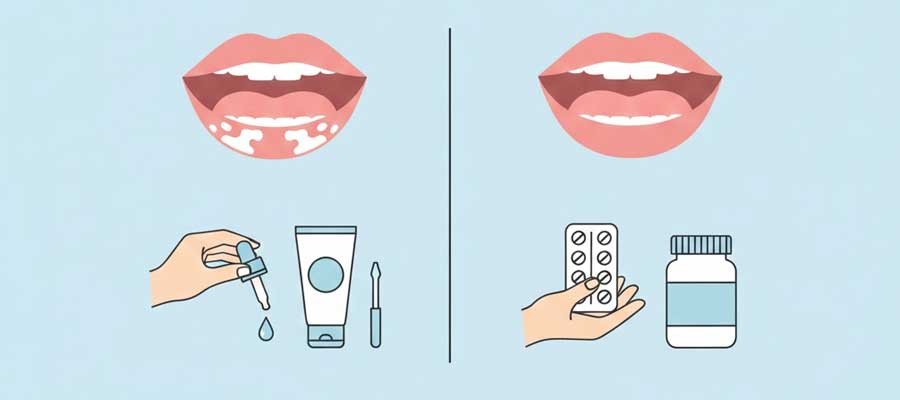 قارچ لثه و درمان